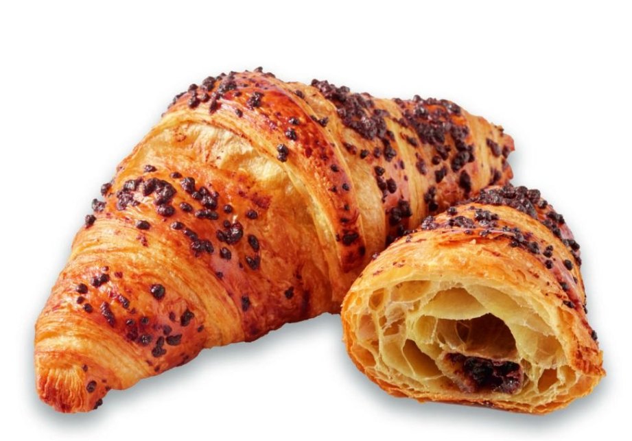 Croissant med sjokolade