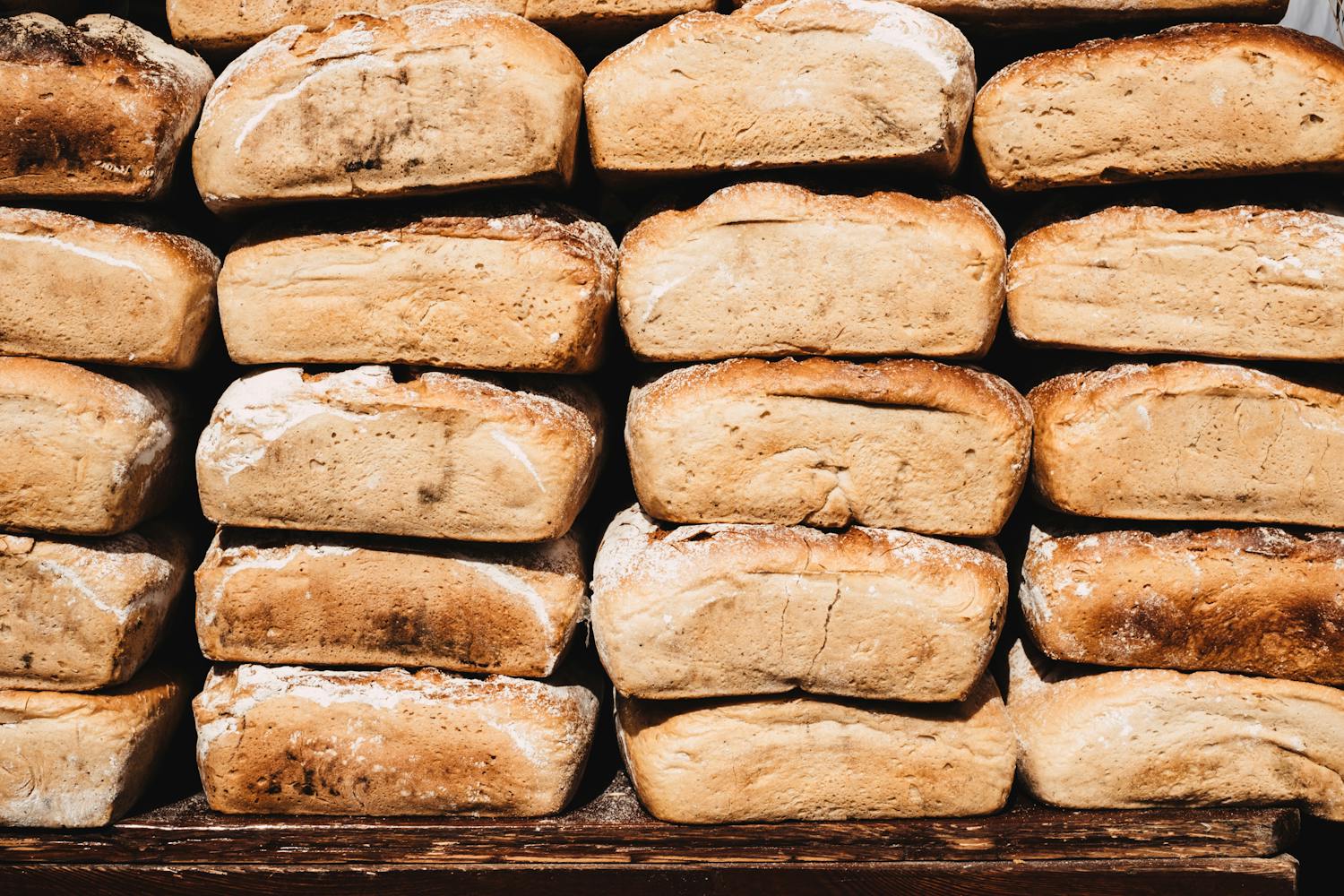 Ferske brød fra produksjonen